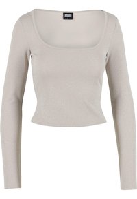 SQUARE NECK - Long sleeved top - whitesand