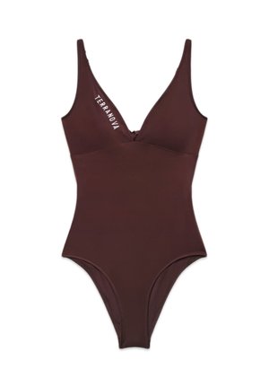 Terranova, COSTUME INTERO CON COPPE E LOGO - Costume da bagno - cacao