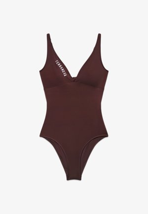 Terranova, COSTUME INTERO CON COPPE E LOGO - Costume da bagno - cacao