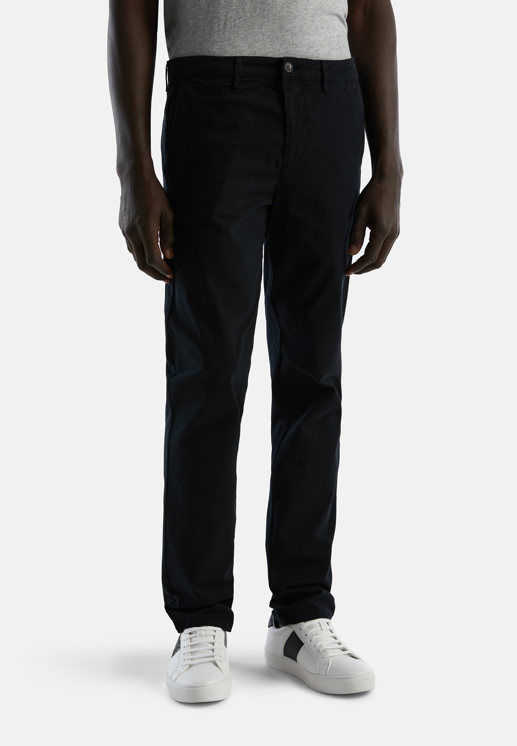 Pantalon Velours Noir Skinny United Colors Of Benetton - Taille 40 (W28), Neuf Avec Imperfections