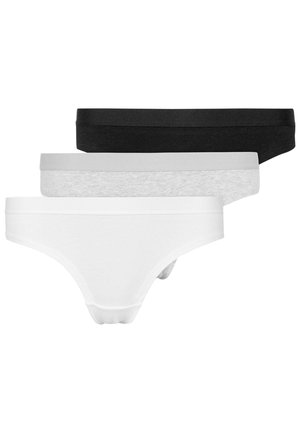 3 PACK - Slip - mix weiß hellgrau schwarz
