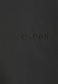 Pegador LOGO OVERSIZED JACKET - Športna jopa s kapuco na zadrgo - washed black