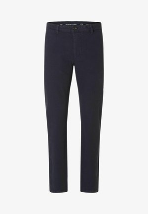 SLH MILES STRUCTURE DYED - Nadrágok - dark sapphire