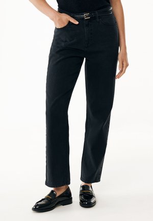 EYELET  - Džíny Straight Fit - black rinsed