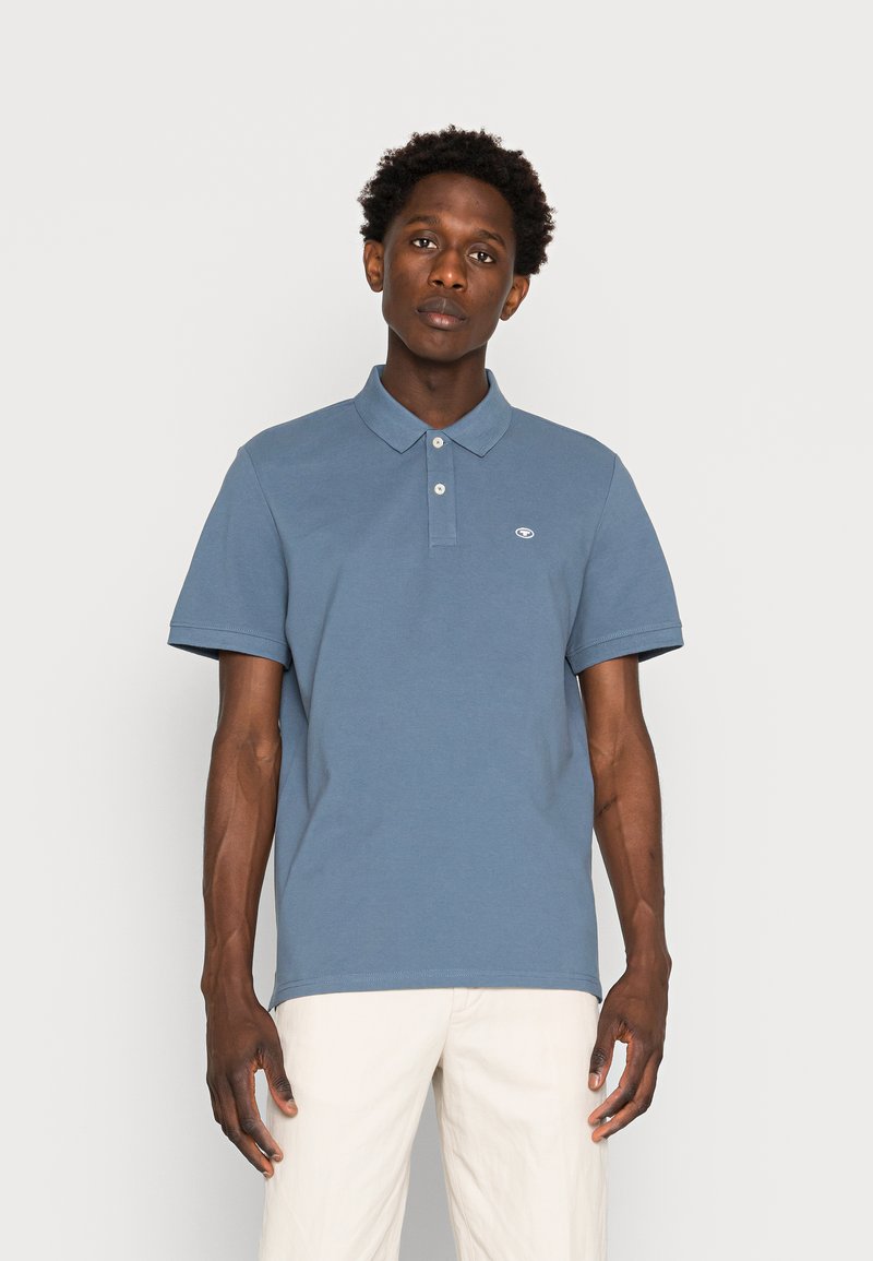 TOM TAILOR BASIC WITH CONTRAST - Polo - china blue