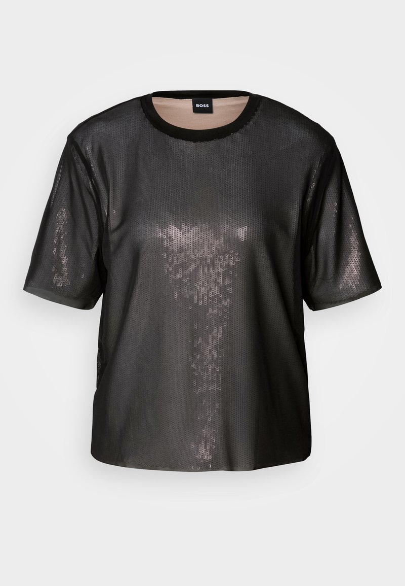 Boss T-shirt print zwart Boss T-shirt print zwart