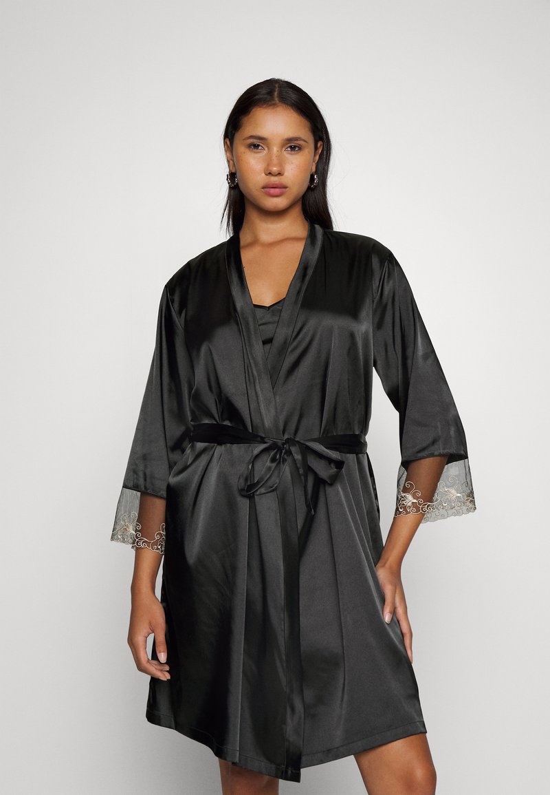 LASCANA KIMONO Dressing gown black Zalando.ie