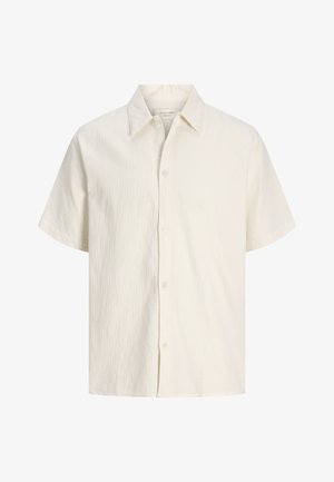 Jack & Jones, JORMONTAUK WAVY TEXTURE SHIRT SS SN - Camisa - cloud dancer