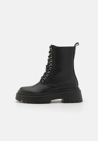 Lace-up ankle boots - black