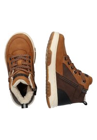 Braqeez Sneakers hoog - bruin wit grijs