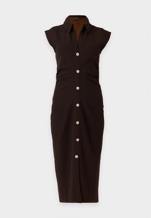 Vero Moda, VMKIMMIE V NECK - Robe chemise - chocolate torte