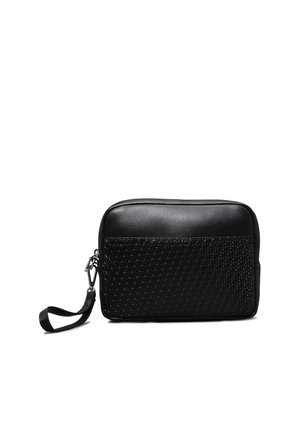 EMBOSS ZIP POUCH - Bolso de mano - black