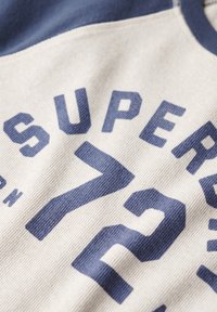 Superdry & Co ATHLETIC - Longsleeve - light oat marl mariner navy