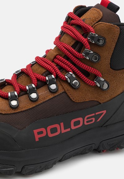 Polo Ralph Lauren ADVTR 300 MID LACE UNISEX - Schnürstiefelette - teak/circuit brown