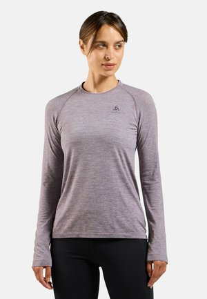 CREW NECK ESSENTIAL SEAMLESS - Long sleeved top - gray ridge melange