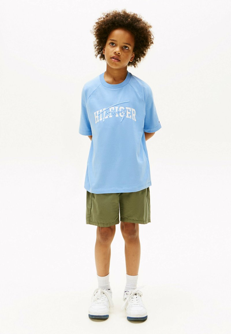 Tommy Hilfiger MIXED LOGO - T-shirts print - cloudy blue