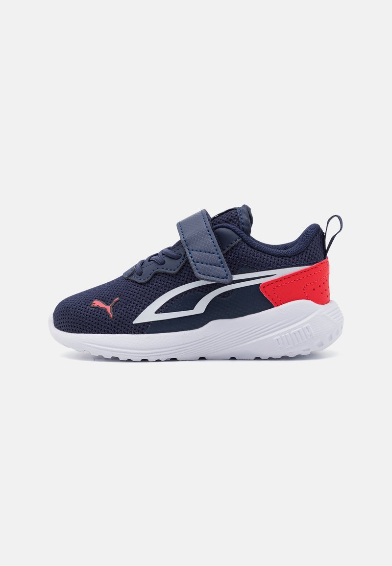 Puma ALL DAY ACTIVE - Road running shoes - peacoat/ white/high risk red