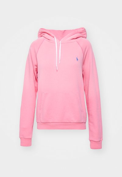 Polo Ralph Lauren SHRUNKEN FIT FLEECE HOODIE - Sportinis megztinis - ribbon pink