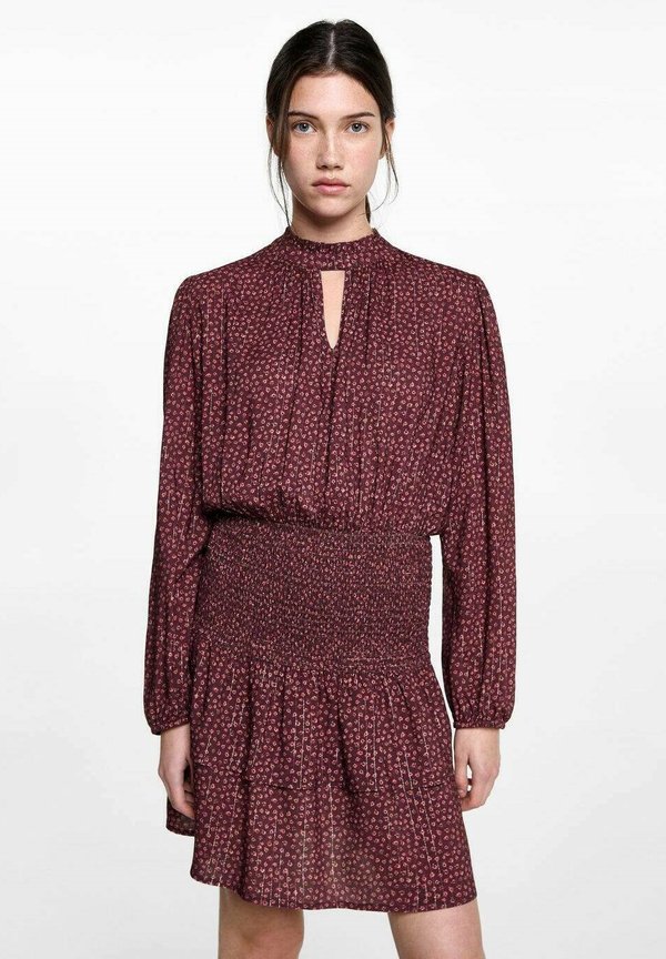 Jerseykleid - bordeaux