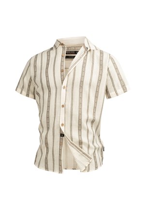 INDICODE JEANS, INDICODE JEANS HEMD KURZARM INKISS - Shirt - white asparagus