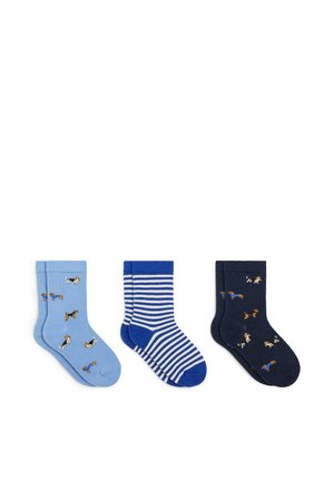 ARKET, 3 PACK UNISEX - Chaussettes - light blue