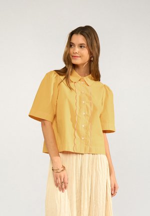 Nümph NUSIENNA SHIRT - Blúzka so zapínaním na gombíky - marigold