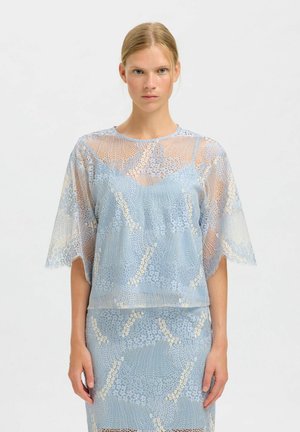 CROP - Camicetta - cashmere blue