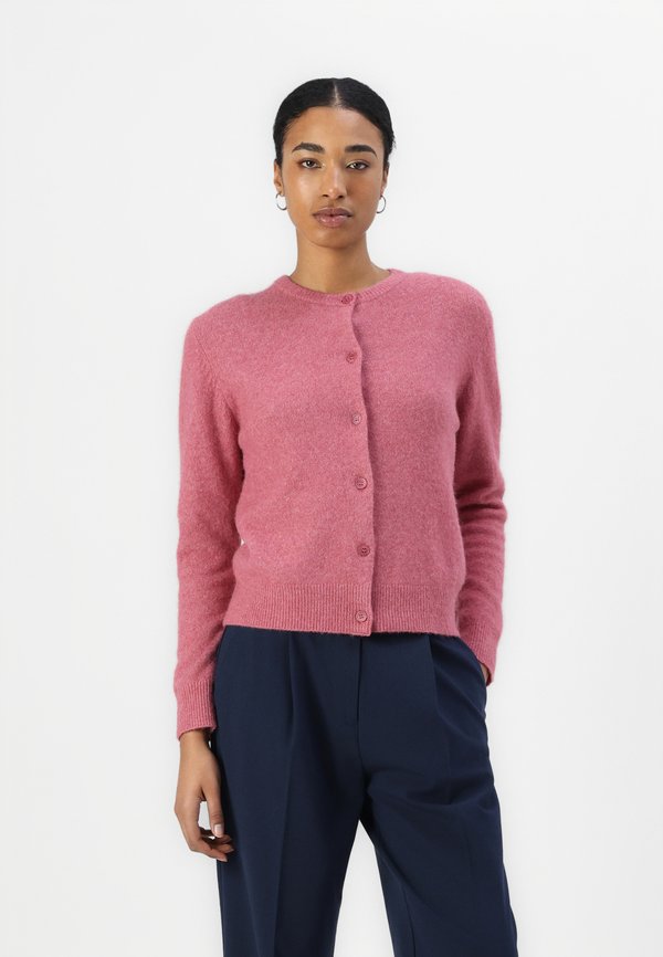 SHORT CARDIGAN - Cardigan - rose wine