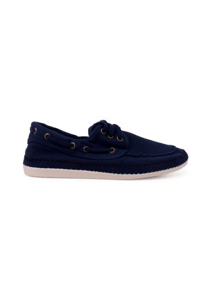 NÁUTICOS CASUAL TALLAS ALTAS LONA LAVADA - Boat shoes - azul marino