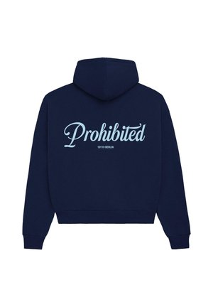 PROHIBITED Felpa con cappuccio - navy