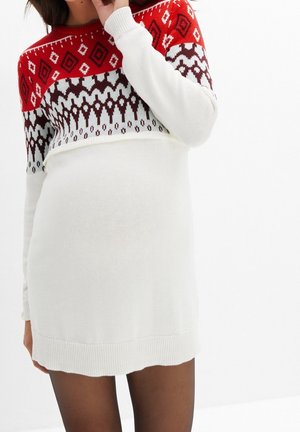 Strickkleid - white