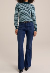 WE Fashion Neule - mottled light blue