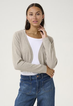 ASTRID BOLERO - Strickjacke - elephant skin melange