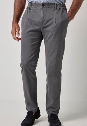 JP1880, CHINO FLEXNAMIC®, SLIP-ON WAIST, ELASTICATED WAIST, MODERN STRAIGHT FIT - Stoffhose - anthracite