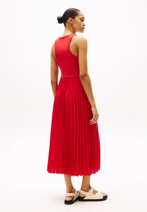 TANK PLEATED DRESS - Day dress - primary red
