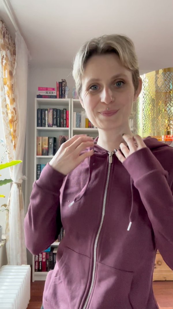 Zip-up sweatshirt - bordeaux3