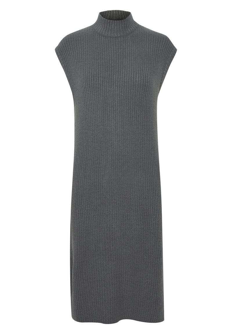 Damen Freizeitkleider | b.young BYNORA LONG DRESS Strickkleid dark grey melange/grau - HL18087 Damen Freizeitkleider | b.young BYNORA LONG DRESS Strickkleid dark grey melange/grau - HL18087