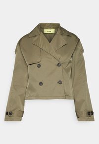 JXCARLIE SHORT TRENCHCOAT - Trench - dusty olive