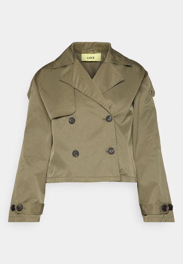 JXCARLIE SHORT TRENCHCOAT - Trenchcoat - dusty olive2