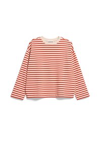 ARMEDANGELS FRANKA STRIPE - Longsleeve - emergency red undyed
