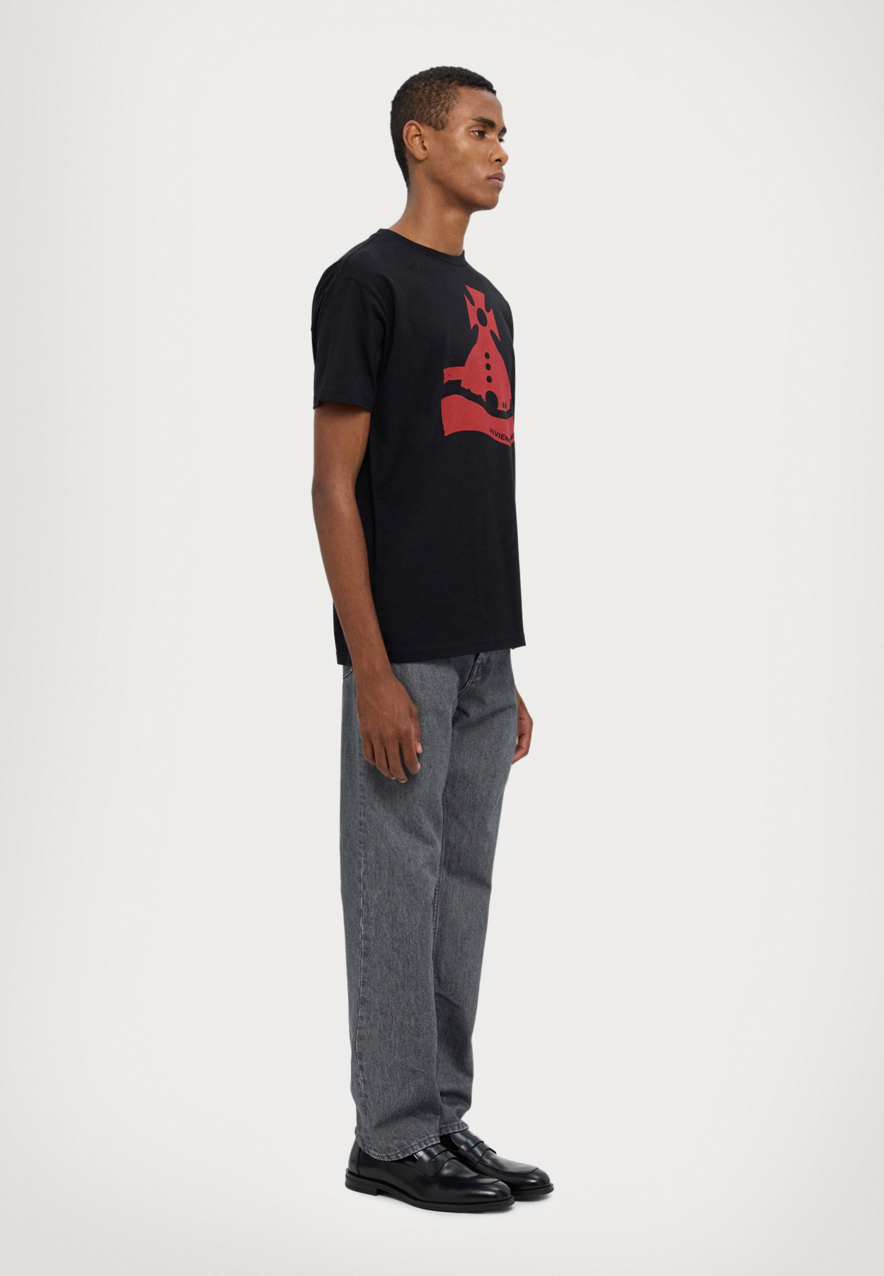 Tシャツ・カットソー Vivienne Westwood Sunken Orb T-Shirt Black Vivienne Westwood Sunken Orb T-Shirt - Get The Label
