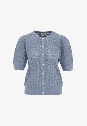 WE Fashion, Vesta na kopčanje - greyish blue