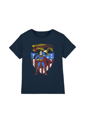 Warner Brothers, SUPERMAN/ALL AMERICAN UNISEX - Print T-shirt - dark blue