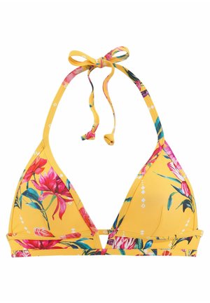 SUNSEEKER TRIANGEL - Bikini-Top - gelb bedruckt