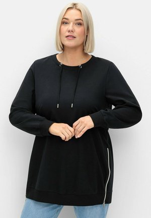 Sheego, LANGES  - Sweatshirt - schwarz