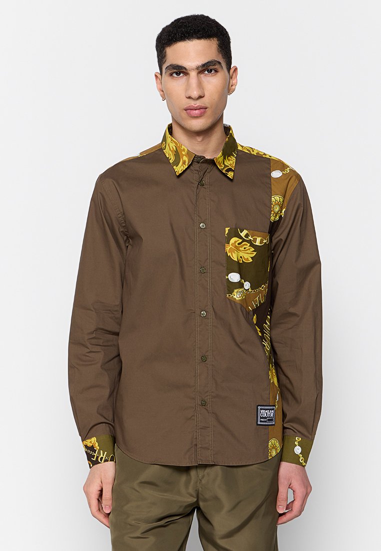 Versace Jeans Couture Overhemd olijfgroen Versace Jeans Couture Overhemd olijfgroen