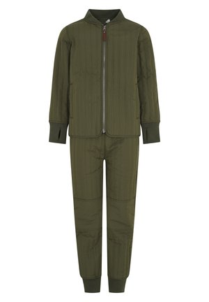 EN FANT THERMAL SET SOLID - Combinaison de ski - ivy green