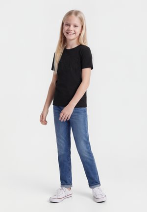 GAP KIDS GAP LOGO T-SHIRT - Nyomott mintás póló - true black