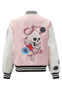 Ed Hardy LOVE WRAPPED VARSITY  - Bomber bunda - pink