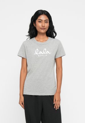 Printtipaita - grey/white